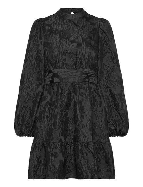 Vmsulle L/S Short Dress Wvn Pa Lcs Vero Moda Black