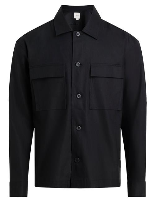 Linen Lyocell Stretch Overshirt Calvin Klein Black