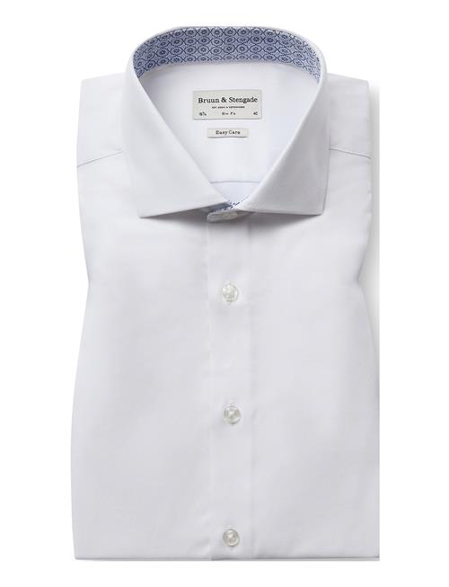 Bs Nav Slim Fit Shirt Bruun & Stengade White