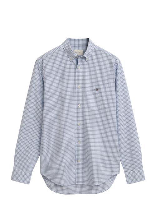Reg Classic Poplin Check Shirt GANT Blue