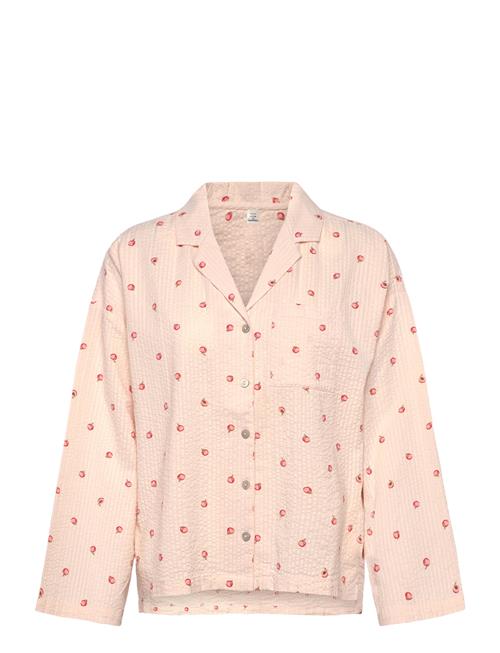 Pyjama Shirt Seersucker Lindex Pink