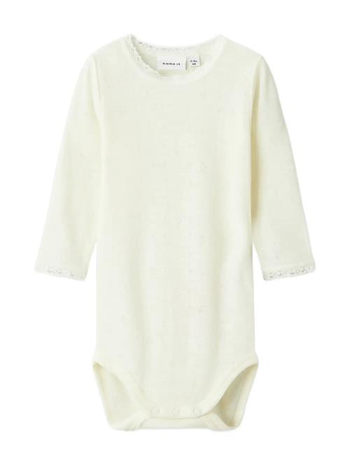 Nbfwang Wool Needle Ls Body Solid Noos Name It White