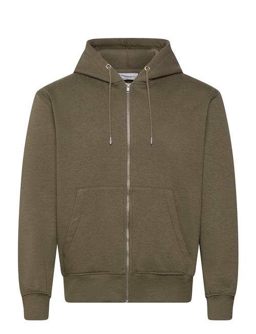 Recycled Zip Hoodie Sweat Lindbergh Green