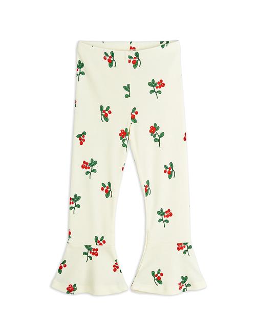 Lingonberries Aop Flared Trousers Mini Rodini White