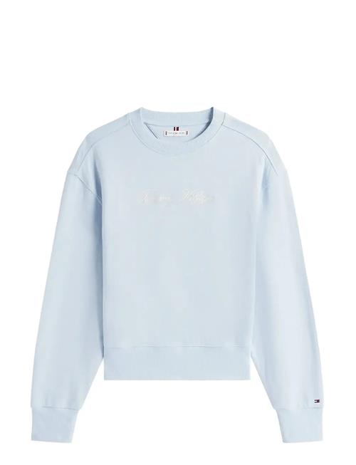 Script Reg Pique Swtshrt Tommy Hilfiger Blue