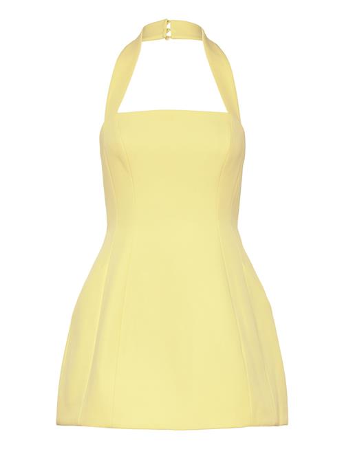 Nevelle Hourglass Halter Dress Bardot Yellow