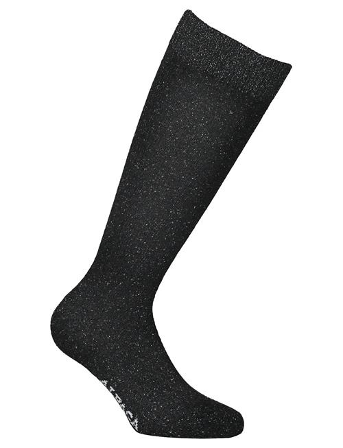 Merino Silk Sparkle Long 1-Pack Alpacasocks&Co Black