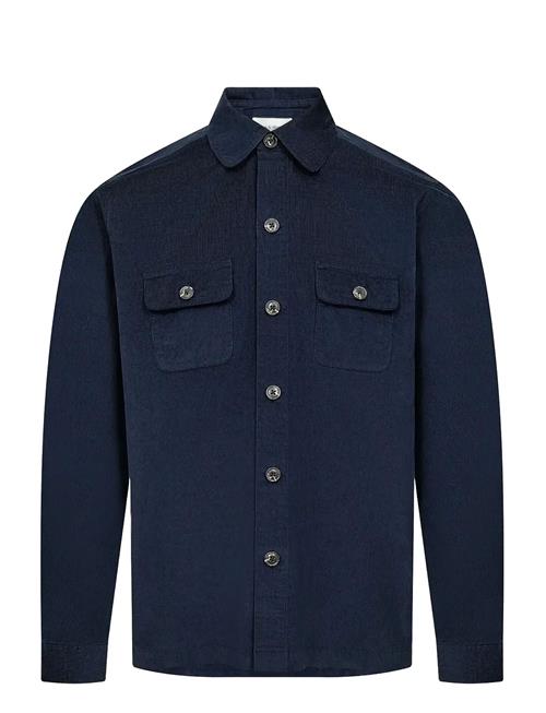 Bs Onier Overshirt Shirt Bruun & Stengade Navy