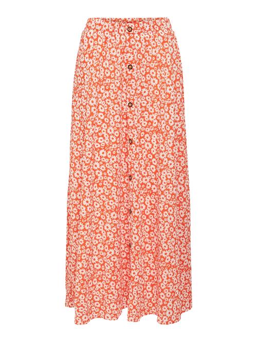 Only Tall Nederdel 'Pella'  orange / hvid