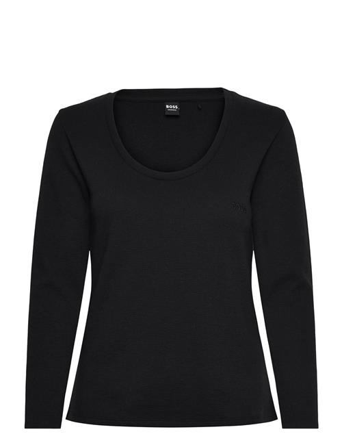 Waffle_Ls-Shirt Cn BOSS Black