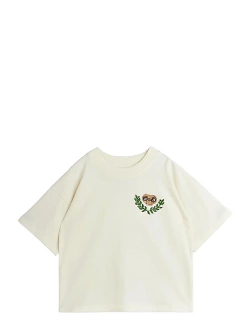 E.t Emb Ss Tee Mini Rodini Cream