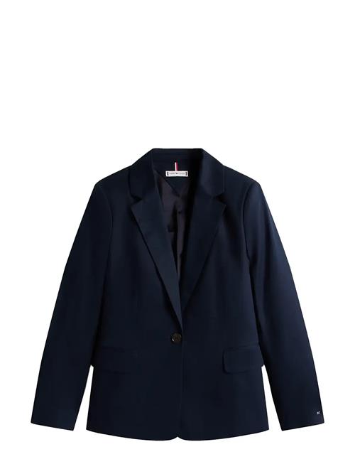 Preppy Cotton Slim Blazer Tommy Hilfiger Navy