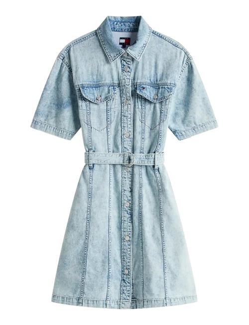 Belted Ss Trucker Denim Dress Tommy Jeans Blue