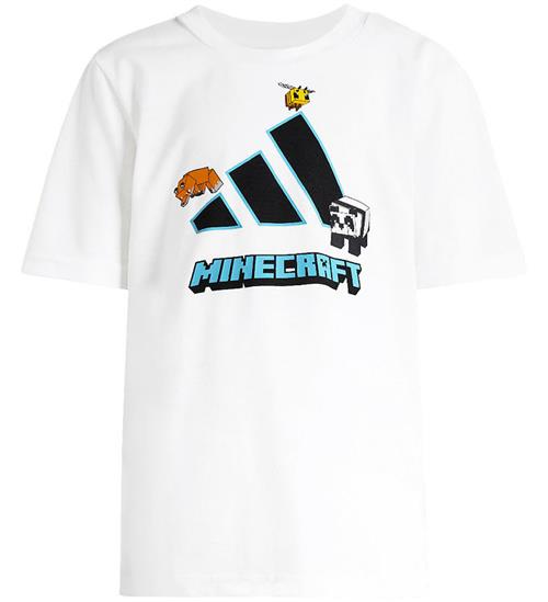 adidas Performance T-shirt - Minecraft - Hvid