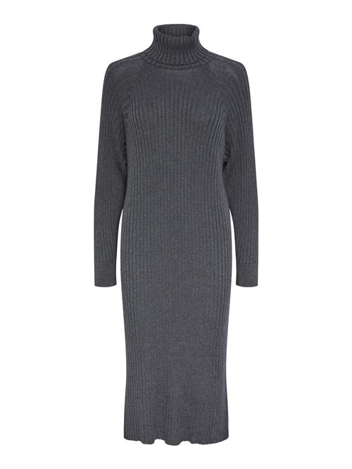 YAS Strikkjole 'Mavi'  mørkegrå