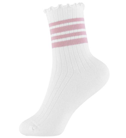 Name It Strømper - Rib - NkfSille - Bright White/Keepsake Lilac