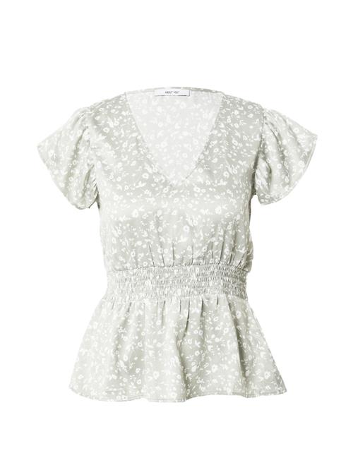 Se ABOUT YOU Bluse 'Selina'  mint / hvid ved About You