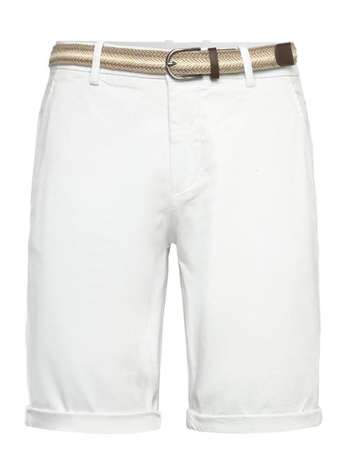 Superflex Chino Shorts W. Belt Lindbergh White