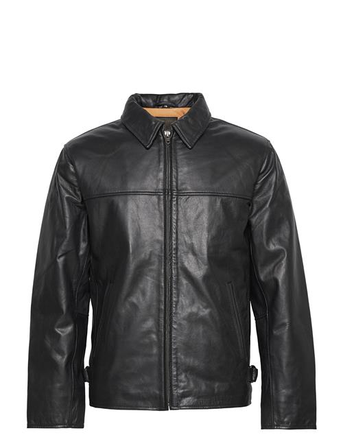 Rusty Dusty Leather Jacket Jofama Black