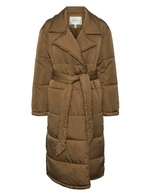 Yasluffa Ls Padded Coat S. Noos YAS Beige