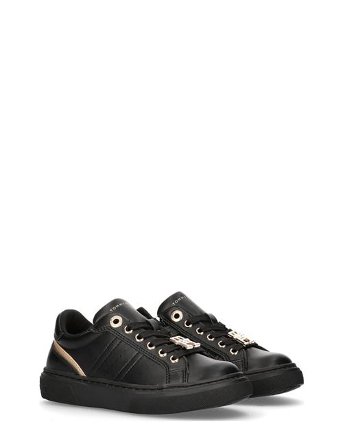 Tommy Hilfiger Low-Cut Lace-Up Sneaker: Black/Platinum Tommy Hilfiger Black