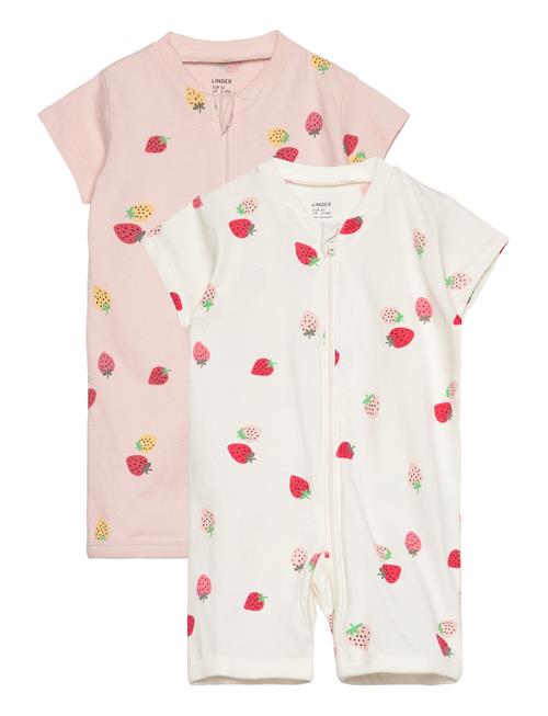Pyjamas Romper 2 Pack Aop Lindex Patterned