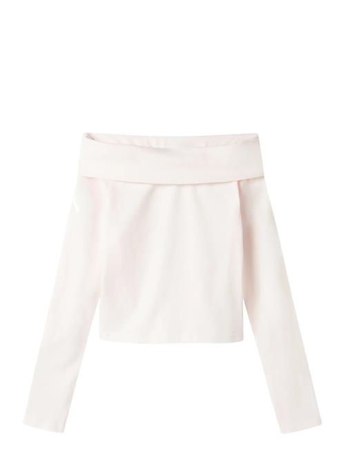 Nlfnove Ls Offshoulder Top LMTD Pink
