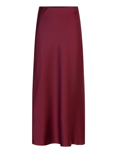 Irina Satin Skirt French Connection Burgundy