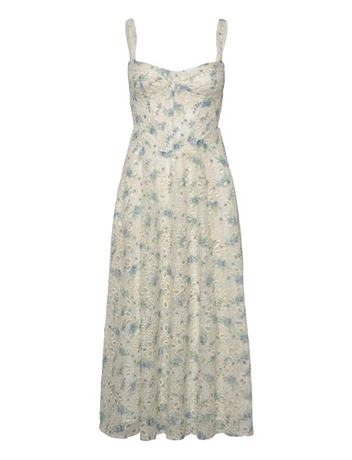 Adaline Broderie Midi Dress Bardot Cream