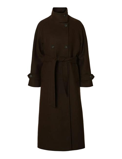 Slfmadeline Manteco Coat Selected Brown