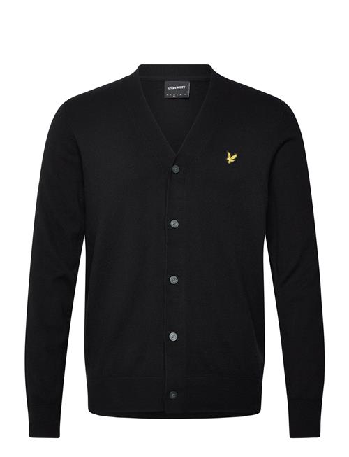 Cotton Merino V Neck Cardigan Lyle & Scott Black
