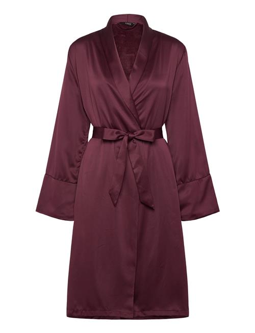 Robe Long Satin Fleece Hunkemöller Burgundy