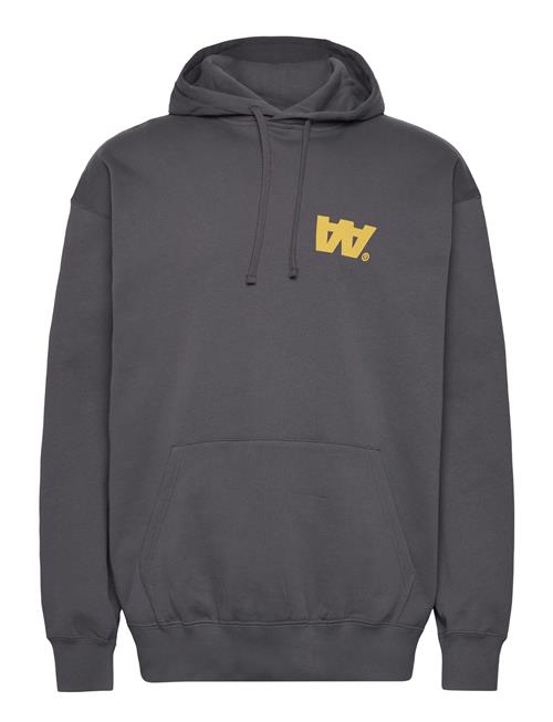 Wwcass Letter Hoodie Gots WOOD WOOD Grey