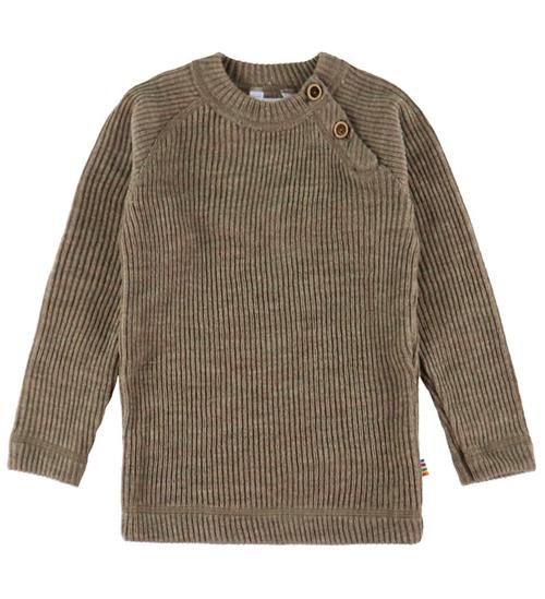 Joha Bluse - Strik - Uld - Beige Meleret