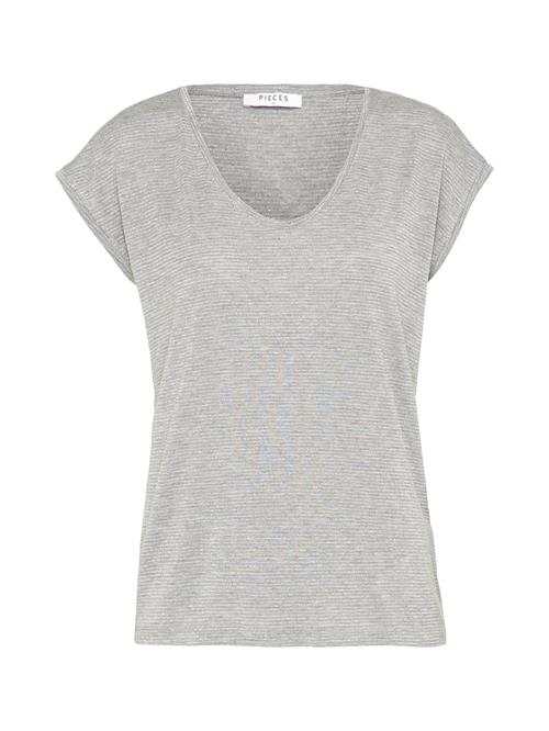 PIECES Shirts 'PCBillo'  lysegrå / sølv