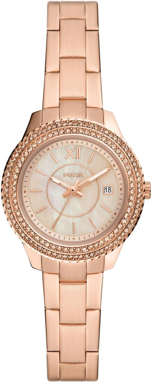 FOSSIL Analogt ur  rosa guld