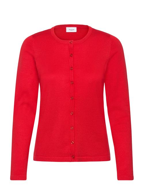 A8661, Milasz R-Neck Cardigan Saint Tropez Red