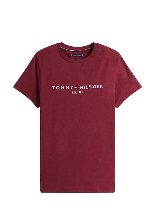 Tommy Logo Tee Tommy Hilfiger Burgundy