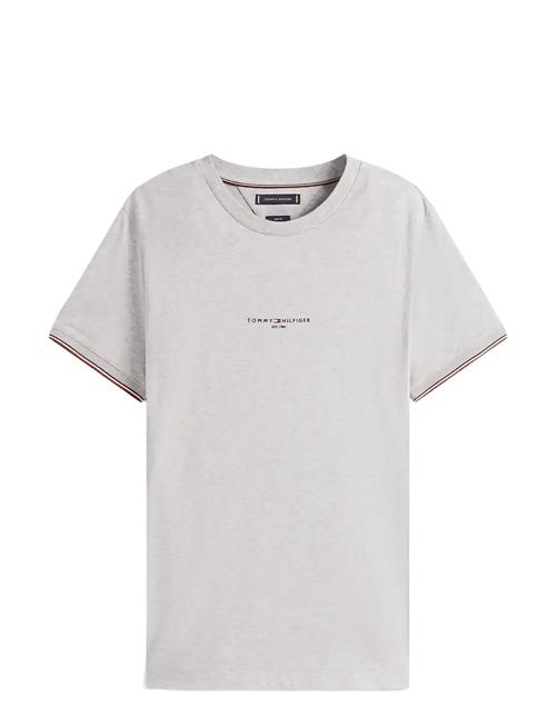 Tommy Logo Tipped Tee Tommy Hilfiger Grey