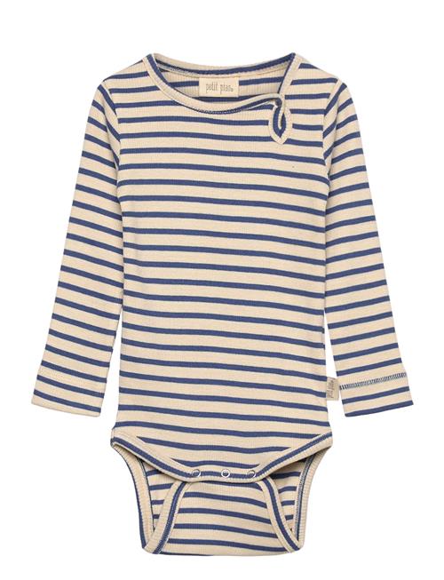 Body L/S Modal Striped Petit Piao Beige