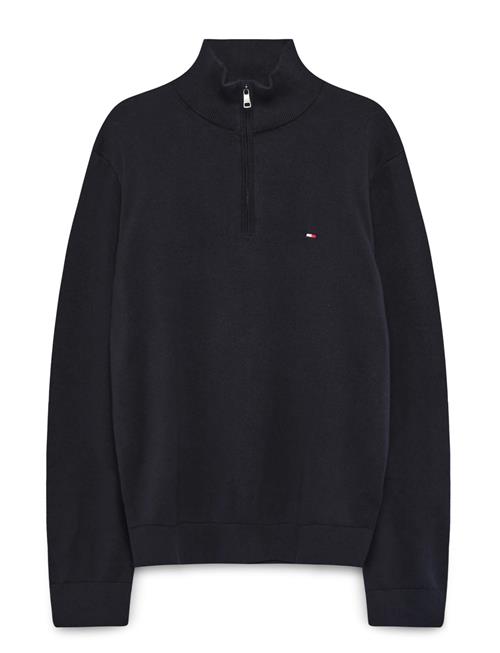 Essential Cotton Zip Mock Tommy Hilfiger Navy