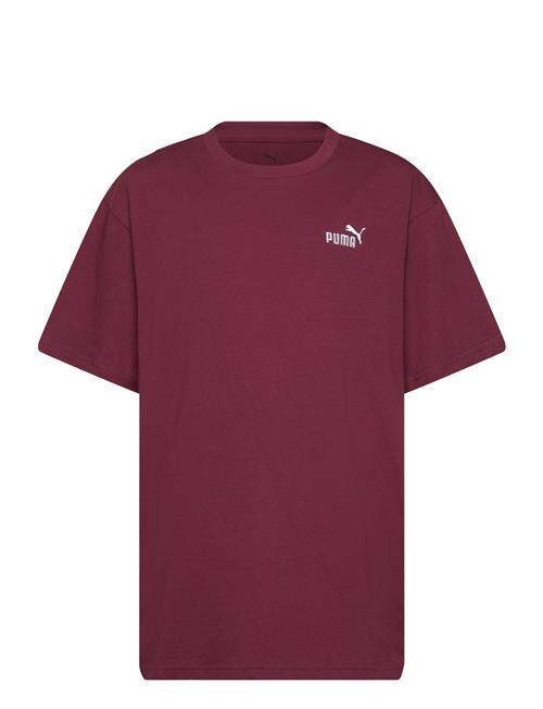 Ess Small No. 1 Logo Relaxed Tee B PUMA Burgundy