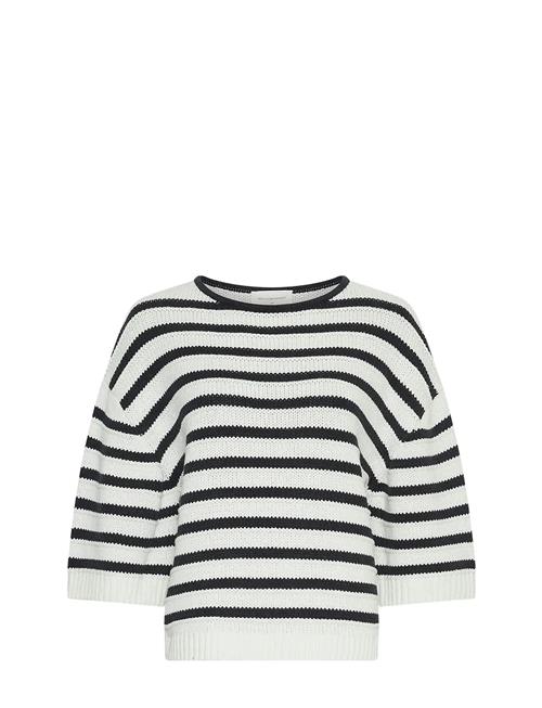 Mschleika Jillena 3/4 Pullover Stp MSCH Copenhagen White