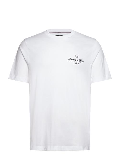 Outline Flag Script Tee Tommy Hilfiger White