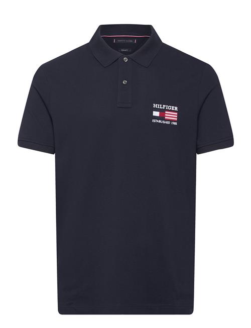 Hilfiger Flag Reg Polo Tommy Hilfiger Black