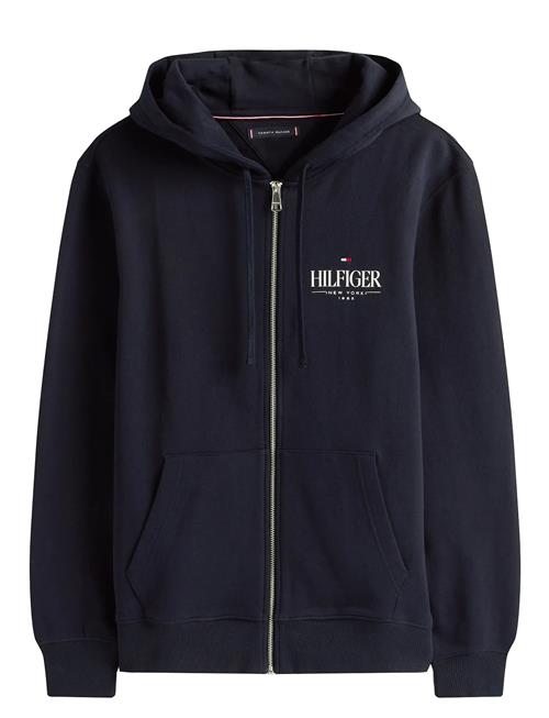 Hilfiger Stacked Hooded Zip Th Tommy Hilfiger Navy