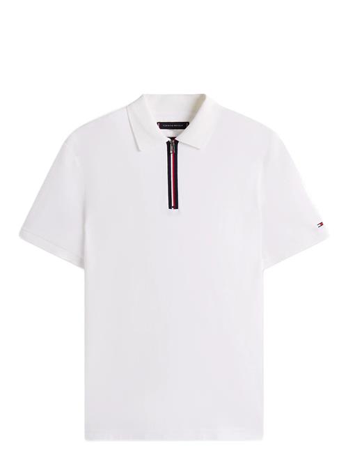 Interlock Zip Reg Polo Tommy Hilfiger White