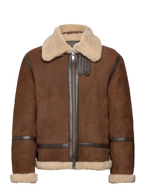 Shearling Jacket GANT Brown