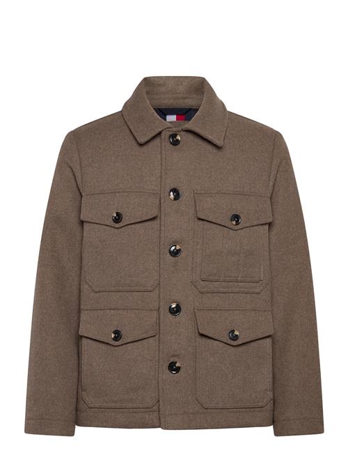 Wool 4Pkt Jacket Tommy Hilfiger Brown