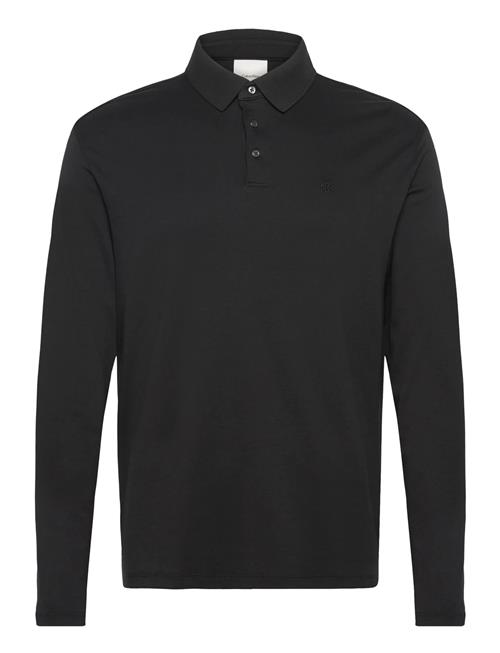 Ls Supima Cotton Solid Polo Calvin Klein Black